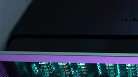 Animation of medical data processing over server room. Global medicine, technology, data processing and digital interface concept digitally generated video. - Powered by Shutterstock - Get 15% off with code: PIKWIZARD15