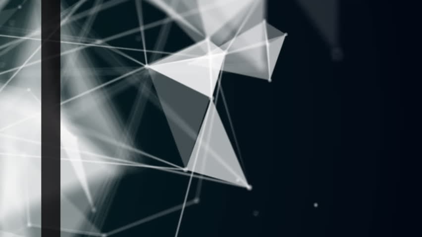 Animation of network of connections over data processing on black background. Global science, computing and digital interface concept digitally generated video.