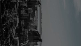 Animation of data processing, cityscape and connections. Global networks, computing, digital interface and data processing concept digitally generated video. - Powered by Shutterstock - Get 15% off with code: PIKWIZARD15