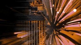 Animation of data processing, cityscape and connections. Global networks, computing, digital interface and data processing concept digitally generated video. - Powered by Shutterstock - Get 15% off with code: PIKWIZARD15