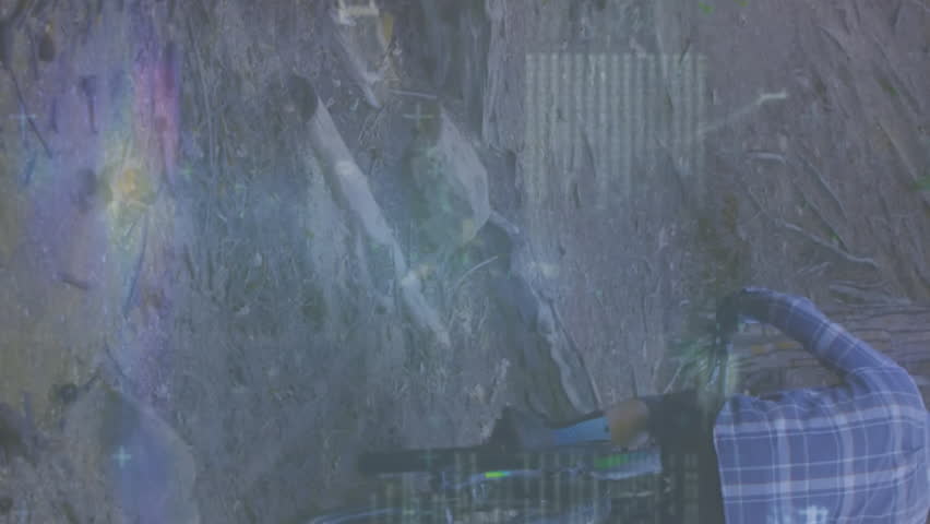 Animation of handwritten mathematical equations recording over man cycling in forest in the background. Technology digital data processing measuring concept digital composite. - Powered by Shutterstock - Get 15% off with code: PIKWIZARD15