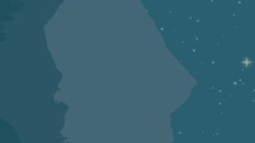 Animation of multiple white snowflakes falling over landscape with mountains on blue background. Christmas and New Years Eve celebration festivity concept digitally generated image. - Powered by Shutterstock - Get 15% off with code: PIKWIZARD15