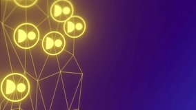 Global communication network animation over digital devices and user icons. Technology, connectivity, globalization, internet, interface, cyberspace - Powered by Shutterstock - Get 15% off with code: PIKWIZARD15