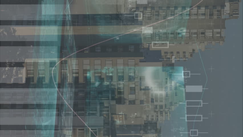 Animation of data processing over screens and cityscape. global data processing, technology and digital interface concept digitally generated video. - Powered by Shutterstock - Get 15% off with code: PIKWIZARD15