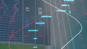 Animation of financial data processing over solar panels. global business, finances and digital interface concept digitally generated video. - Powered by Shutterstock - Get 15% off with code: PIKWIZARD15