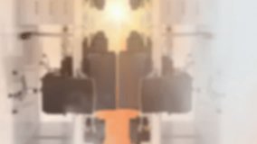 Animation of microscope icons over empty office. Global education, learning and digital interface concept digitally generated video. - Powered by Shutterstock - Get 15% off with code: PIKWIZARD15