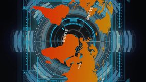 Animation of financial data processing and world map over dark background. Global business, finance and data processing concept digitally generated video. - Powered by Shutterstock - Get 15% off with code: PIKWIZARD15