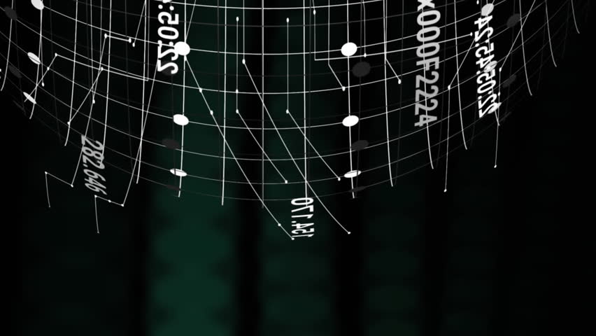Animation of data processing over spinning globe and green digital wave against black background. Global networking and business technology concept - Powered by Shutterstock - Get 15% off with code: PIKWIZARD15