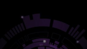 Animation of financial data processing over scope scanning. Global business, finances, computing and data processing concept digitally generated video. - Powered by Shutterstock - Get 15% off with code: PIKWIZARD15