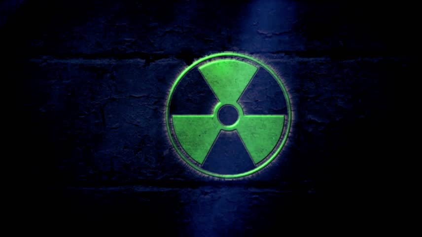  International Day Against  Nuclear Test , Radiation and Nuclear Energy Background – Radioactive Fallout Abstract Design with Hazard Elements