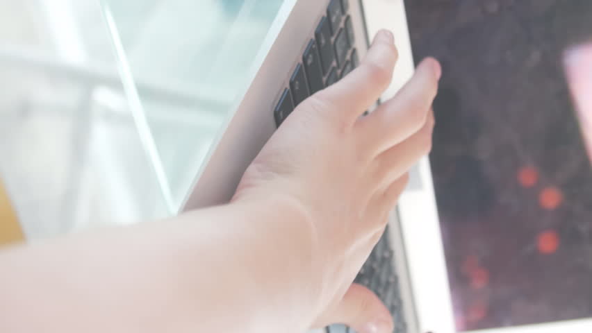 Animation of 6g text, globe, computer language, cropped hands of caucasian woman using laptop. Digital composite, multiple exposure, globalization, beverage, coding and technology concept. - Powered by Shutterstock - Get 15% off with code: PIKWIZARD15