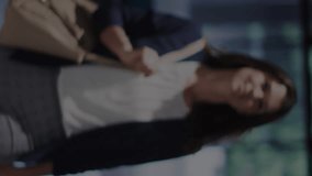 Animation of financial data processing over caucasian businesswoman and binary coding. Global business, finances, computing and data processing concept digitally generated video. - Powered by Shutterstock - Get 15% off with code: PIKWIZARD15