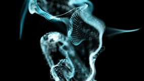 Composition of exploding human bust head and blue binary coding. Global science and digital interface concept digitally generated video. - Powered by Shutterstock - Get 15% off with code: PIKWIZARD15