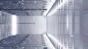 Animation of graphs, globe and computer language over bars on data server racks in server room. Digital composite, report, business, globalization, coding, data center, networking and technology. - Powered by Shutterstock - Get 15% off with code: PIKWIZARD15