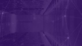 Animation of neon qr code scanner and glowing network of connections against computer server room. Digital payment and business data storage technology concept - Powered by Shutterstock - Get 15% off with code: PIKWIZARD15