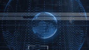 Animation of spinning globes and light spots against computer server room. Global networking and business data storage technology concept - Powered by Shutterstock - Get 15% off with code: PIKWIZARD15