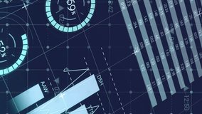 Overlaying medical symbols and global map, financial data and graphs in animation. Finance, analytics, healthcare, economy, technology, digital - Powered by Shutterstock - Get 15% off with code: PIKWIZARD15