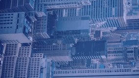 Animation of falling social media icons and emojis over cityscape. social media and communication concept digitally generated video. - Powered by Shutterstock - Get 15% off with code: PIKWIZARD15