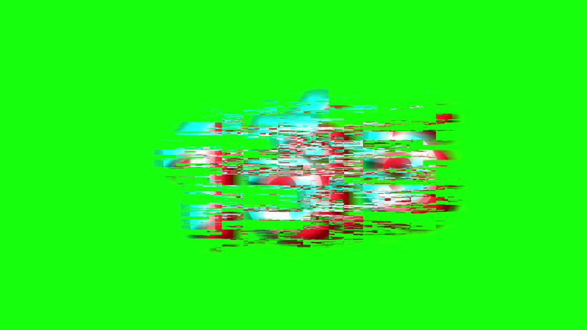 15 second countdown animation, 15 to 0 seconds, with glitch effect and with green background, 4k animated video	
