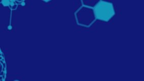 Animation of digital brains, medical data processing and digital information flowing on blue background. Global network, science and data processing concept digitally generated image. - Powered by Shutterstock - Get 15% off with code: PIKWIZARD15