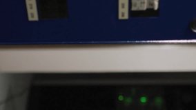 Animation of scope scanning and data processing over server room. Global business and digital interface concept digitally generated video. - Powered by Shutterstock - Get 15% off with code: PIKWIZARD15