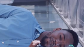 Animation of media icons over diverse business people walking. Global business and digital interface concept digitally generated video. - Powered by Shutterstock - Get 15% off with code: PIKWIZARD15