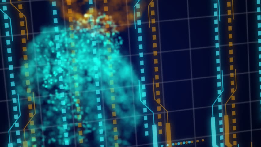 Animation of mesh, data processing over computer circuit board. Global online security, data processing, digital interface and connections concept digitally generated video. - Powered by Shutterstock - Get 15% off with code: PIKWIZARD15