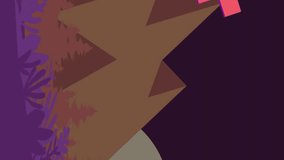 Animation of abstract shapes moving on landscape background. Global connections, digital interface and data processing concept digitally generated video. - Powered by Shutterstock - Get 15% off with code: PIKWIZARD15