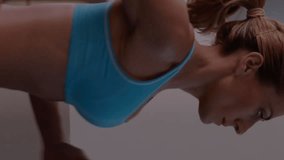 Animation of financial data over Caucasian woman running on treadmill in the background. Global business finance network interface concept digital composite. - Powered by Shutterstock - Get 15% off with code: PIKWIZARD15