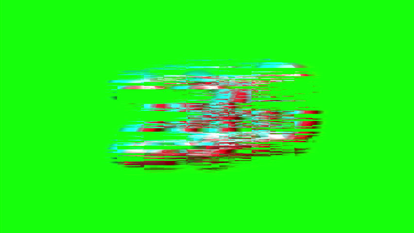 20 second countdown animation, 20 to 0 seconds, with glitch effect and with green background, 4k animated video	
