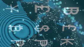 Animation of currency financial data processing over globe. Global business connections, computing and data processing concept digitally generated video. - Powered by Shutterstock - Get 15% off with code: PIKWIZARD15