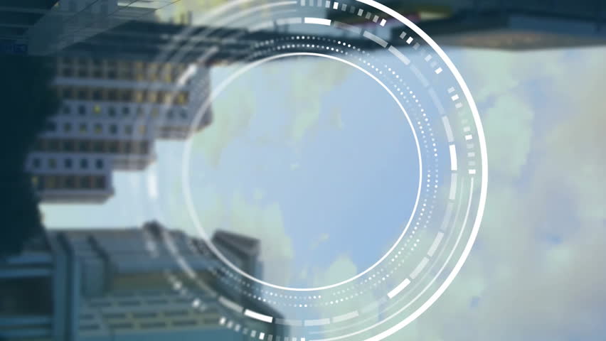 Animation of financial data processing over cityscape. Global finance, business, connections, computing and data processing concept digitally generated video. - Powered by Shutterstock - Get 15% off with code: PIKWIZARD15