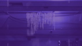 Animation of glowing purple QR code with neon elements and data processing on purple background. Global online security data technology concept digitally generated image. - Powered by Shutterstock - Get 15% off with code: PIKWIZARD15