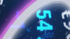 Animation of scope scanning and financial data processing. Digital interface global connection and communication concept digitally generated video. - Powered by Shutterstock - Get 15% off with code: PIKWIZARD15