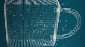 Animation of scope scanning, online security padlock with cyber attack warning. digital interface global connection and communication concept digitally generated video. - Powered by Shutterstock - Get 15% off with code: PIKWIZARD15