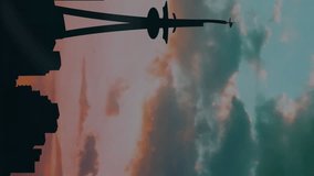 Animation of numbers processing over airplane taking off and cityscape in background. global shipping, transport and travel concept digitally generated video. - Powered by Shutterstock - Get 15% off with code: PIKWIZARD15