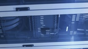 Animation of scientific data processing over server room. global science, technology and digital interface concept digitally generated video. - Powered by Shutterstock - Get 15% off with code: PIKWIZARD15