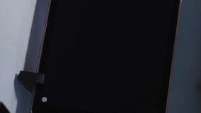 Animation of scientific data processing over screens, laptop and stethoscope. Global medicine, science, business, finance, computing and data processing concept digitally generated video. - Powered by Shutterstock - Get 15% off with code: PIKWIZARD15