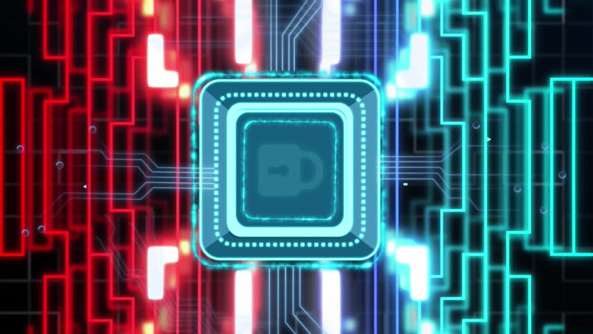Animation of online security padlock, data processing over computer circuit board. Global online security, data processing, digital interface and connections concept digitally generated video. - Powered by Shutterstock - Get 15% off with code: PIKWIZARD15
