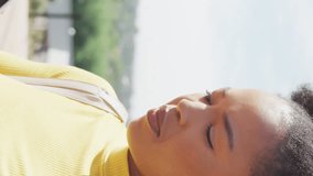 Animation of data processing over african american businesswoman in office. Global networks, business, finances, computing and data processing concept digitally generated video. - Powered by Shutterstock - Get 15% off with code: PIKWIZARD15