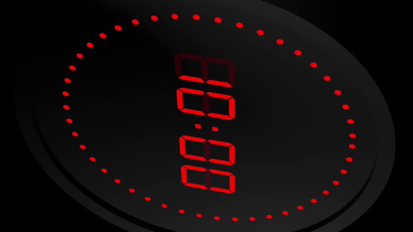 Animation of red digital timer changing on black background. Time, digital interface and data processing concept digitally generated video. - Powered by Shutterstock - Get 15% off with code: PIKWIZARD15