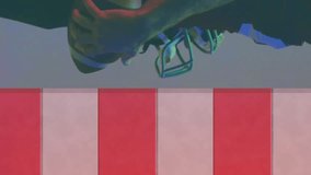 Animation of caucasian american football player and flag of usa. American patriotism, sports and competition concept digitally generated video. - Powered by Shutterstock - Get 15% off with code: PIKWIZARD15