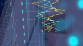 Animation of financial data processing over globe and laptop. Global finance, business, connections, computing and data processing concept digitally generated video. - Powered by Shutterstock - Get 15% off with code: PIKWIZARD15