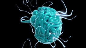 Animation of ai text, brain and binary coding data processing over dark background. Global artificial intelligence, connections, computing and data processing concept digitally generated video. - Powered by Shutterstock - Get 15% off with code: PIKWIZARD15