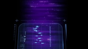 Animation of financial data processing over light trails on black background. Finances, business, computing, connections and digital interface concept digitally generated video. - Powered by Shutterstock - Get 15% off with code: PIKWIZARD15