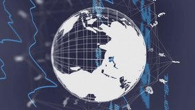 Animation of globe with currency symbols and data processing. Global finance, business, connections, computing and data processing concept digitally generated video. - Powered by Shutterstock - Get 15% off with code: PIKWIZARD15