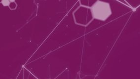 Digital animation of molecular structures and network of connections against pink background. computer interface and medical research technology concept - Powered by Shutterstock - Get 15% off with code: PIKWIZARD15