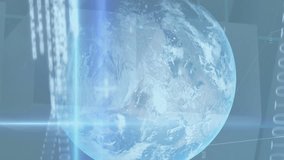 Animation of stock market financial data processing over globe. digital interface global connection and communication concept digitally generated video. - Powered by Shutterstock - Get 15% off with code: PIKWIZARD15