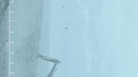 Multiple changing numbers floating over green graph moving against bulldozer working on landfill. finance and economy concept - Powered by Shutterstock - Get 15% off with code: PIKWIZARD15