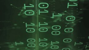 Animation of clouds with uploading over binary code on green background. data processing, cloud computing and technology concept digitally generated video. - Powered by Shutterstock - Get 15% off with code: PIKWIZARD15